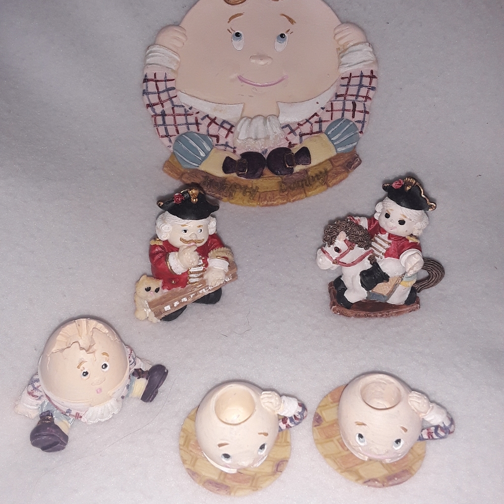 Popular Imports Humpty Dumpty Tea Set Vintage Display Only